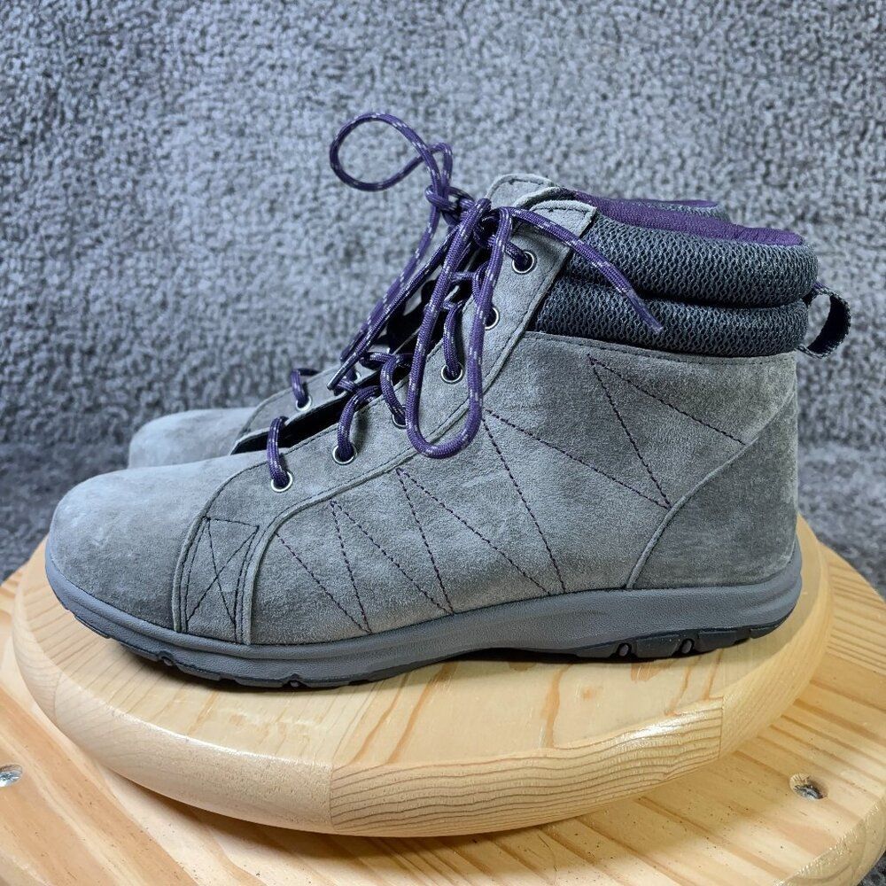 Duluth Trading Company Steel Creek Ankle Boots Womens Size 9.5 Suede ScotchGard